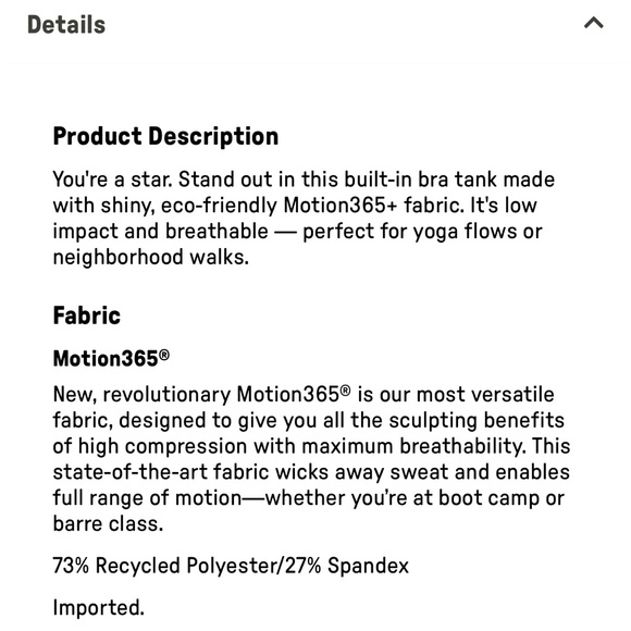 New Fabletics Shine Amywhere Built in Bra Tank Top dark moss S - Picture 4 of 8